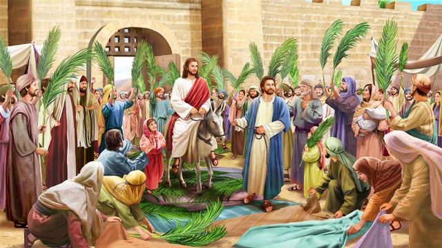 jesus entering jerusalem free motion backgrounds